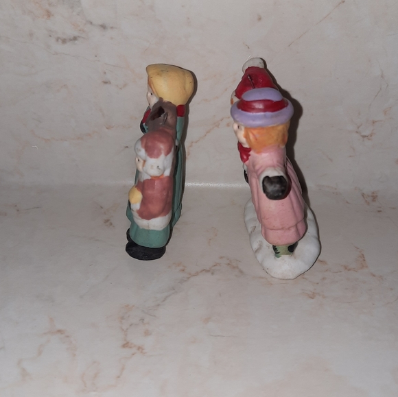 Vintage Ceramic Christmas Tree Ornaments Village People - Picture 4 of 6